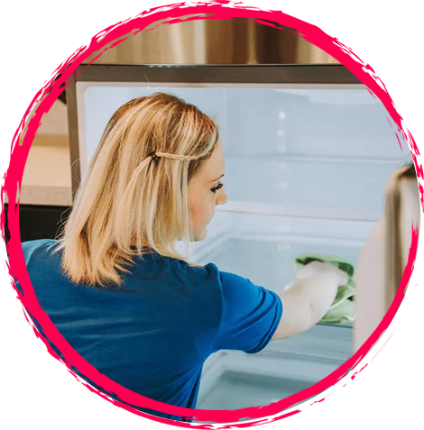 Woman Cleaning a Kitchen